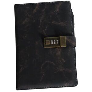 NWOT Locking Journal by Cagie Faux Leather